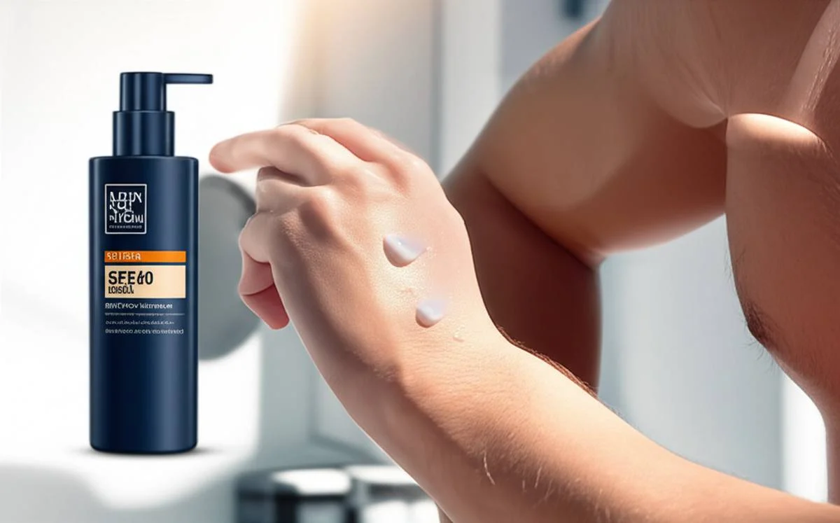 نقد و بررسی کرم ضد آفتاب سان سیف آقایان فاقد چربی SPF40