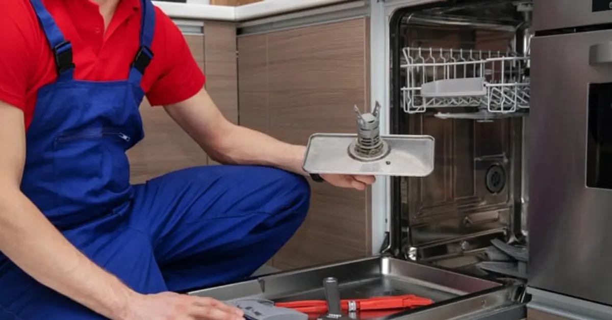 علت آب جمع شدن کف ماشین ظرفشویی ال جی