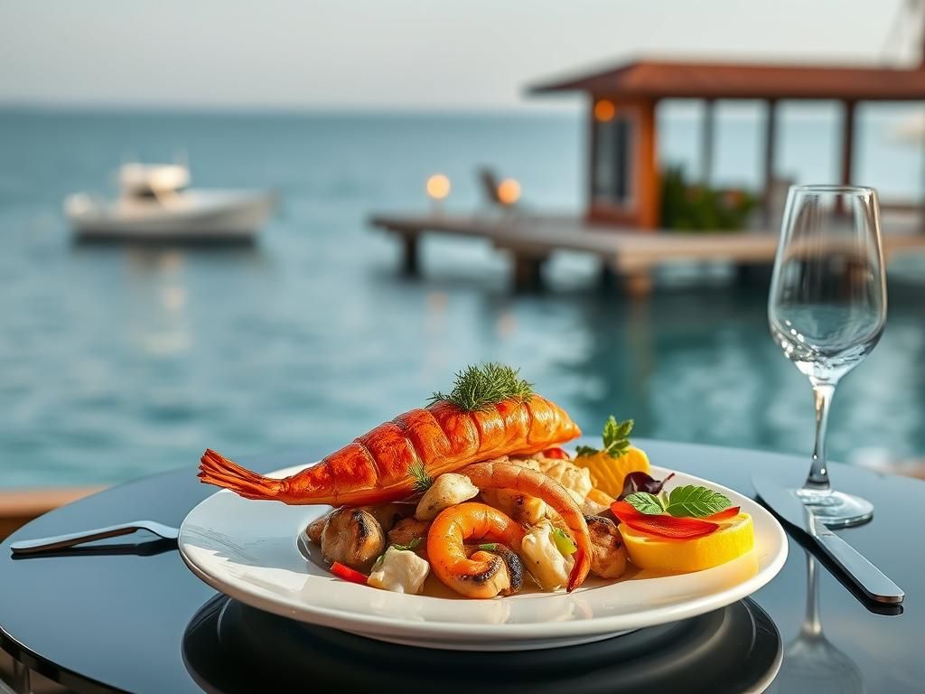 رستوران پیرچیک (Pierchic) دبی | لوکس‌ترین تجربه غذای دریایی