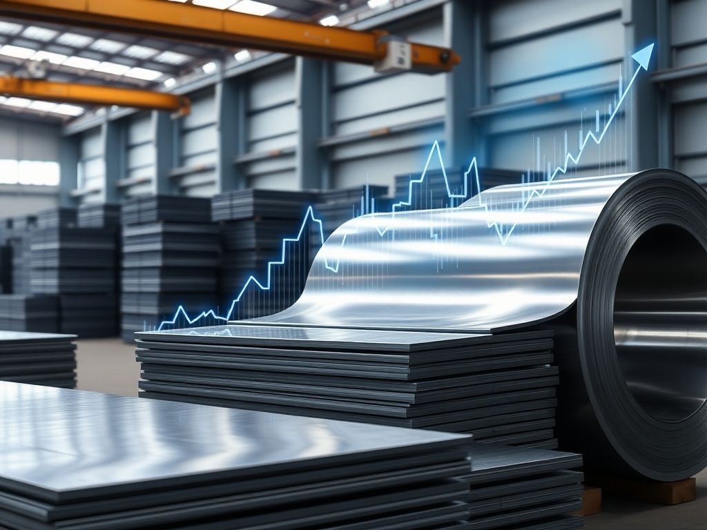 نمودار قیمت ورق استیل