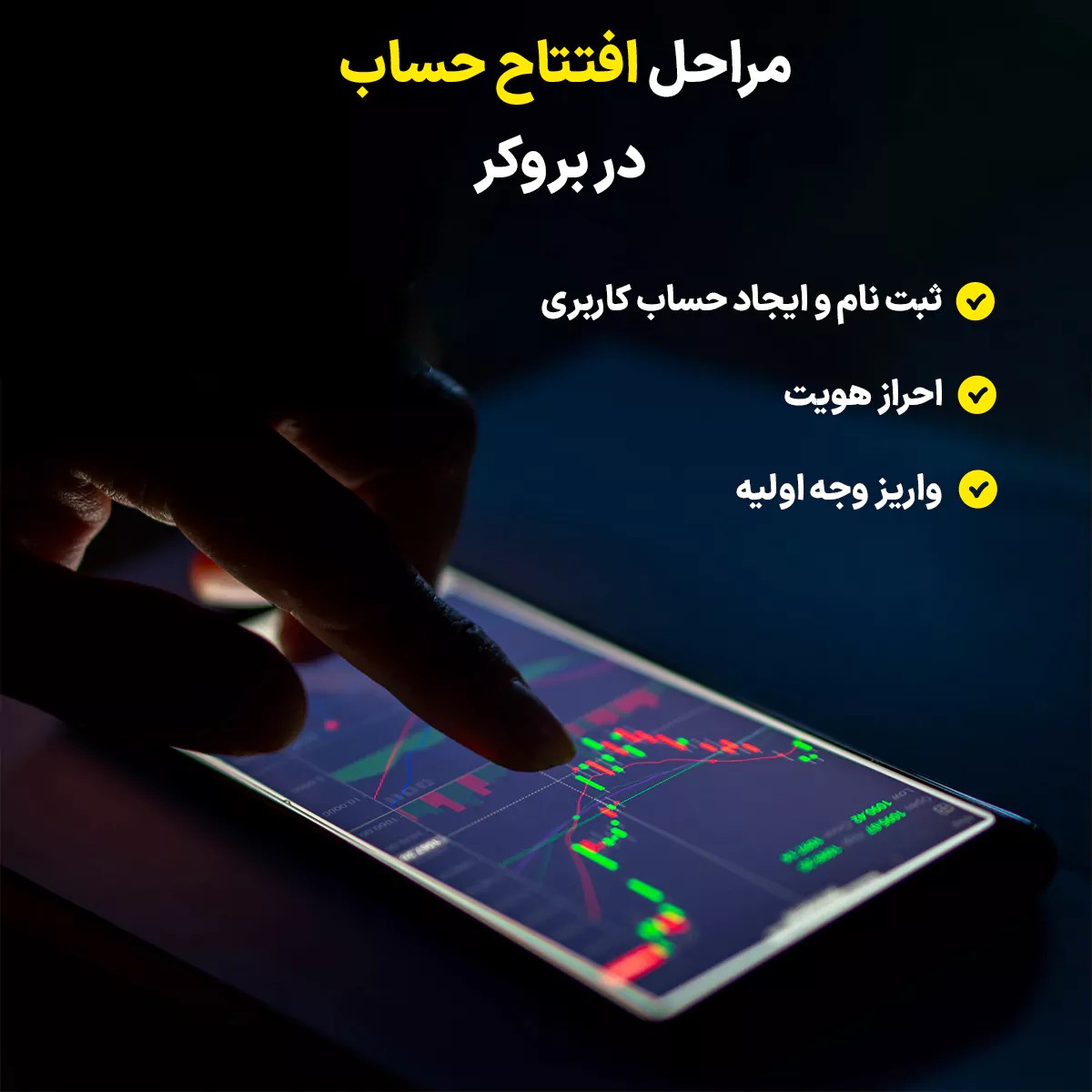 مراحل افتتاح حساب در بروکر
